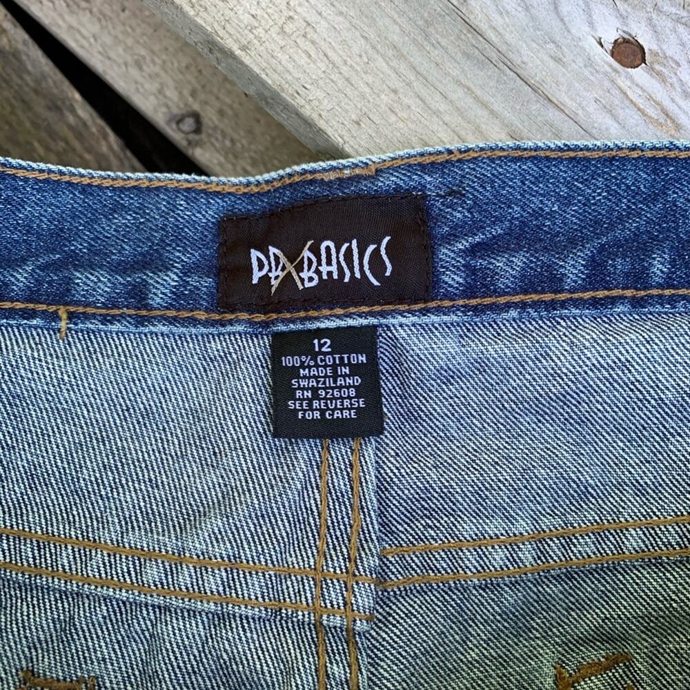 Vintage 90s high waist wedgie mom jean shorts PB Basics Size 12 NWT - Picture 3 of 6
